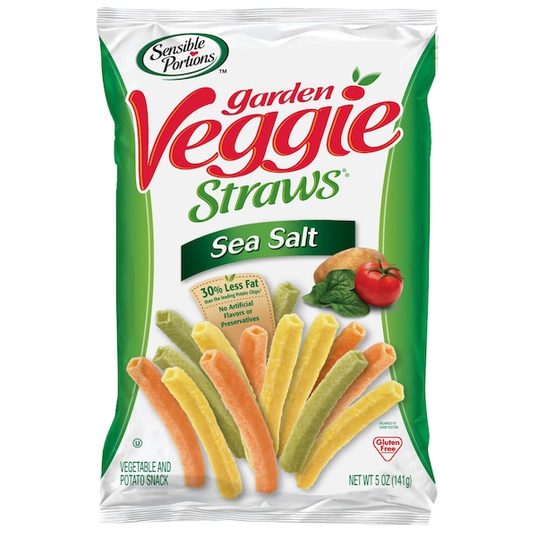 Hain Gourmet Sensible Portions Garden Veggie Straws Sea Salt, PK12 HG30210 - main